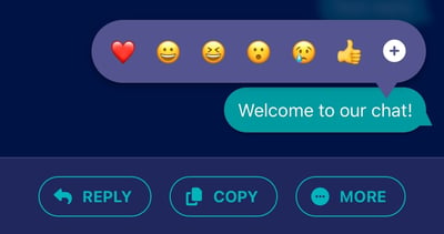 Chat Reactions - Long Press